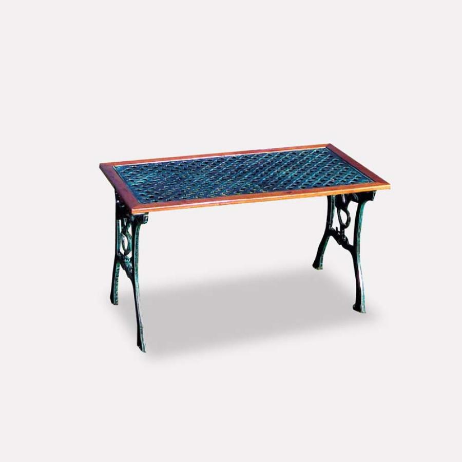 MESA  ESTERILLA EN ALUMINIO Y MADERA (MYP)